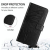 For Asus ROG Phone 8 Embossed Butterfly Leather Phone Case(Black)