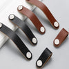 Kitchen Cabinet Wardrobe Leather Door Handle Drawer Pull, Specification:Black 96
