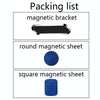 F601 4 PCS One Word Long Magnet Car Bracket Car Navigation Lazy Magnetic Metal Bracket(Rounded Gold)