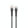 TOTU CB-2 Series USB-C / Type-C to 8 Pin Aluminum Alloy Skin Feel Data Cable, Length:1m(Black)
