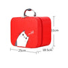 Portable Big Capacity Cute Cartoon Waterproof Beauty Makeup Tools Kit Cosmetic Case, Size: L, 25*18.5*11cm(Black)