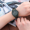 055 Men Canvas Strap Luminous Watch(Green)