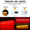 2 PCS 72LEDs Two-color Brake Turn Tail Light(Smoked Shell Red Light + Flowing Yellow Light)