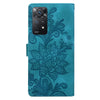 For Redmi Note 11 Pro 5G Lace Floral Embossed Magnetic Buckle PU Phone Case With Wrist Strap(Green)