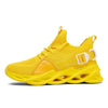 Men Light Breathable Casual Shoes Comfortable Mesh Sneakers Running Shoes, Size: 46(Yellow)