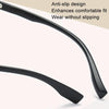 Watching Cell Phone Playing Games Anti-Blue Light Glasses Postoperative Flat Glasses, Color: Gradual Black Frame+Light Yellow Lens