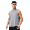 Summer Loose Breathable Fitness Quick-Drying Sleeveless Vest, Size: XL(Light Gray)