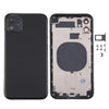 iPhone 11 Back Cover Replacement Black - SIM Tray & Lens