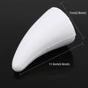 Car Rubber Exterior Decorative Horn(White)