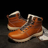 GG-858 Men Snow Boots Velvet Keep Warm Thick Bottom Men Boots, Size: 39(Light Brown)