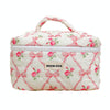 Compact Handy Cosmetic Storage Bag Lightweight Toiletry Pack, Style: Flowers Opening Lid Model