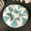 Cosy Round Plush Pet Bed 40cm Blue - Small Dog/Cat