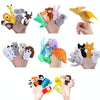 Animal Finger Dolls Plush Toys For Preschool Education, Height: 7.5cm(10 PCS/Set Finger Doll)