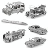 Time Machine 3D Three-dimensional Metal Car Assembly Model DIY Puzzles Toy