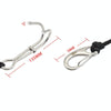 Diving Double-headed Stainless Steel Flow Hook With Safety Rope, Color: Yellow