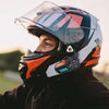 KUQIBAO Motorcycle Helmet Waterproof Bluetooth Headset With Light(Soft Microphone)