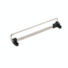 Y01B Plastic Head 10 inches Wardrobe Hardware Push-Pull Hanging Rod Clothes Rail