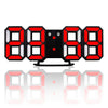 Multi-Function Large 3D LED Digital Wall Alarm Clock with Snooze Function, 12/24 Hours Display for Home, Kitchen, Office, DC 5V, CE Certificated(Red)
