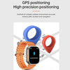 WS-E9 Ultra 2.2 inch IP67 Waterproof Metal Buckle Ocean Silicone Band Smart Watch, Support Heart Rate / NFC(Blue)