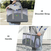 FUNADD Breathable Pet Carrier Bag, Grey - Portable & Durable