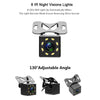 R0003 LED Fill Light External Reversing Video Camera HD Night Vision CCD Car Camera 12 Lights Camera(P System)