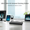 Wavlink UG69DK1 5K Type-C Dual Display USB 3.0 Video Gigabit Ethernet HDMI Docking Station, Plug:EU Plug
