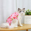 Cat Recovery Suit, Red, Medium - Post Surgery Wear