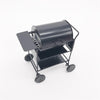 1:12 Mini House Toy Simulation Outdoor Square Cart Oven(Black)
