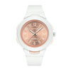 SANDA 6095 Student Sports Waterproof Electronic Watch(White Rose)
