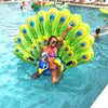 Oversized Eacock Mount Floating Row Surfboard Inflatable Lounge Chair Water Swimming Supplies, Style:Bag Packaging