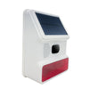 Solar Strobe Siren Wireless 100dB Alarm - White