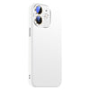 For iPhone 12 Nano Lens Cover Liquid Silicone Phone Case(White)
