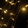 10LM 350 LED Star Waterfall Light Christmas Tree String Lights Outdoor Meteor Light, Plug Spec: US Plug(Warm White Light)