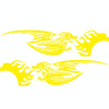 2 PCS/Set D-489 Fire-breathing Dragon Pattern Car Modified Decorative Sticker(Yellow)