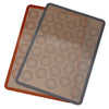 High Temperature Resistant Silicone Baking Mat Macaron Puff Oven Mat(Gray 30 Circle)