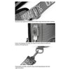 Ozuko 9283 Men Outdoor Anti-theft Chest Bag Rivet Messenger Bag with External USB Charging Port(Dark Gray)