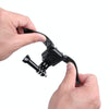 Helmet Mount with J-Hook Buckle  for GoPro, Insta360, DJI and Other Action Cameras (Black)