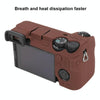 For Sony ILCE-6700 / A6700 Litchi Texture Soft Silicone Protective Case(Coffee)
