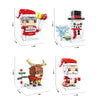 10089B Christmas Snowman Christmas Theme Building Blocks Small Particles Puzzle Toy