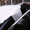 Car Front Windshield Cover Sun Shade Snow Shield Sunscreen Heat Insulation Frostproof Car Coat Half Cover, Style: Protect Wipers(Silver)