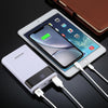 HAWEEL DIY 4x 18650 Battery (Not Included) 12000mAh Dual-way QC Charger Power Bank Shell Box with 2x USB Output & Display,  Support QC 2.0 / QC 3.0 / FCP / SFCP /  AFC / MTK / BC 1.2 / PD(White)