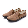 LuTai Men Loafers Rubber Sole Shoes Breathable Wear-Resistant Casual Shoes, Size: 38(1216 Brown)