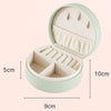 Jewelry Storage Case Portable Handbag Necklace Ring Earrings Travel Jewelry Box(Light Green)