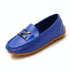 DKF-282 Lightweight Non-slip Dance Bean Shoes Children Leather Shoes, Size: 26(Royal Blue)