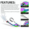PROBEROS DW570 Fishing Lures Spinning Sequins Long Casting Tremor Swimming VIB Micro Tremor Zinc Alloy Bait(Silver) Weight: 13g