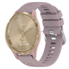 For Garmin Vivomove 3S 18mm Solid Color Silicone Watch Band(Roland Purple)