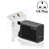 GaN PD48W Type-C PD3.0 + USB3.0 Notebook Adapter UK Plug(Black)