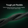 Baseus PCWL-A107 High Speed CAT8 40Gigabit Ethernet Braided Cable, Length:0.5m(Black)