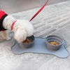 Foldable Silicone Pet Bowl Grey | Portable & Non-Slip