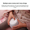 Creative Multifunctional Penguin Silicone Cute Beans Wake Children Sleeping LED Electronic Alarm Clock(Yellow Light)